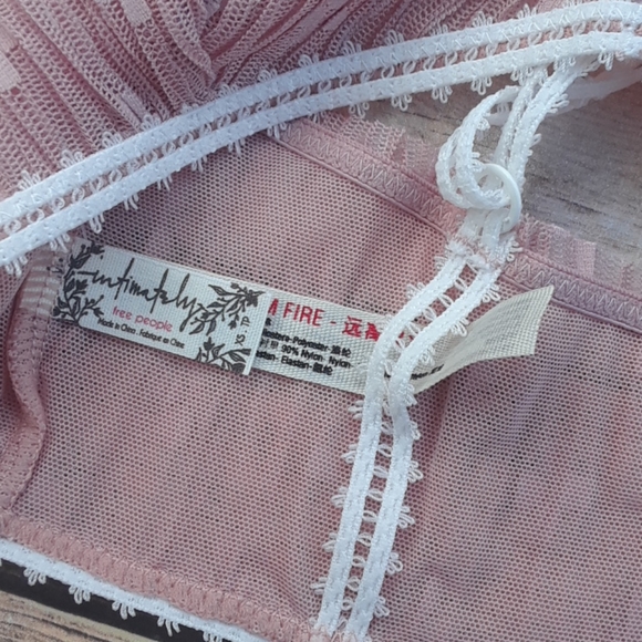 Free People Gabriella Lace Bralette Pixie Nude - Picture 9 of 12